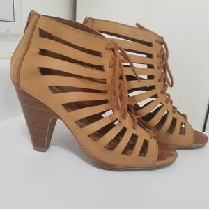 Laced Heel Boots size 7